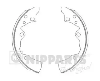 Комплект тормозных колодок NIPPARTS купить