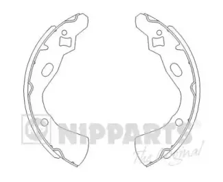 Комплект тормозных колодок NIPPARTS купить