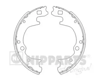 Комплект тормозных колодок NIPPARTS купить