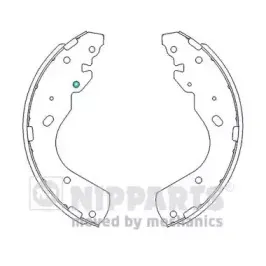 Комплект тормозных колодок NIPPARTS купить