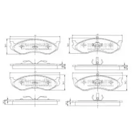 Комплект тормозных колодок, дисковый тормоз NIPPARTS купить