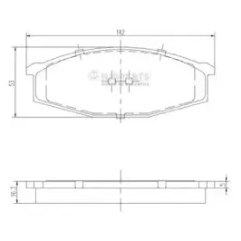 Комплект тормозных колодок, дисковый тормоз NIPPARTS купить