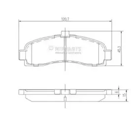 Комплект тормозных колодок, дисковый тормоз NIPPARTS купить