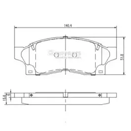 Комплект тормозных колодок, дисковый тормоз NIPPARTS купить