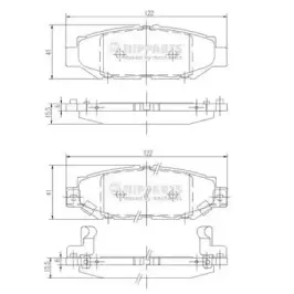 Комплект тормозных колодок, дисковый тормоз NIPPARTS купить