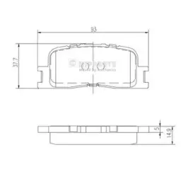 Комплект тормозных колодок, дисковый тормоз NIPPARTS купить