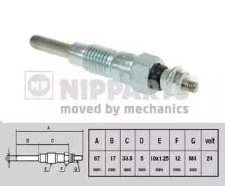 Свеча накаливания NIPPARTS купить