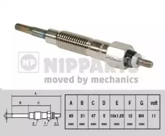 Свеча накаливания NIPPARTS купить