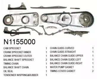 Комплект цели привода распредвала NIPPARTS купить