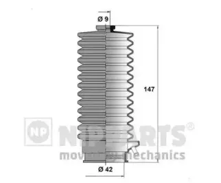 Комплект пылника, рулевое управление NIPPARTS купить