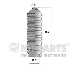 Комплект пылника, рулевое управление NIPPARTS купить