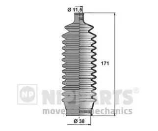 Комплект пылника, рулевое управление NIPPARTS купить