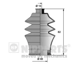 Комплект пылника, рулевое управление NIPPARTS купить