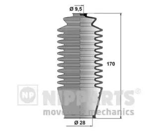 Комплект пылника, рулевое управление NIPPARTS купить