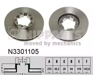 Тормозной диск NIPPARTS купить