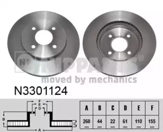 Тормозной диск NIPPARTS купить
