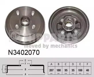 Тормозной барабан NIPPARTS купить