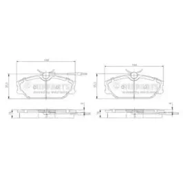 Комплект тормозных колодок, дисковый тормоз NIPPARTS купить