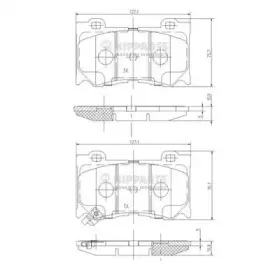 Комплект тормозных колодок, дисковый тормоз NIPPARTS купить