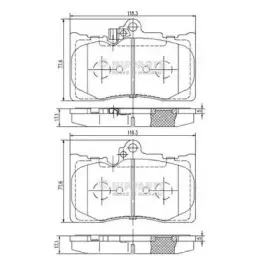 Комплект тормозных колодок, дисковый тормоз NIPPARTS купить