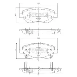 Комплект тормозных колодок, дисковый тормоз NIPPARTS купить
