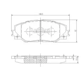 Комплект тормозных колодок, дисковый тормоз NIPPARTS купить