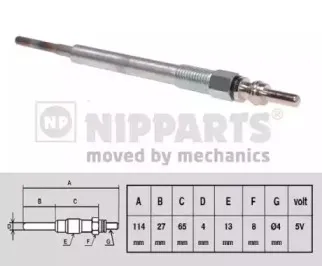 Свеча накаливания NIPPARTS купить