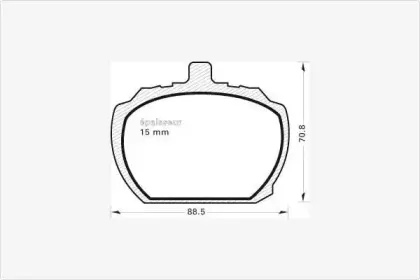 Комплект тормозных колодок, дисковый тормоз MGA купить