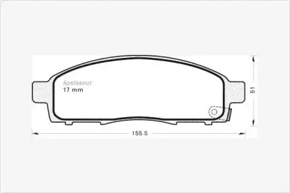 Комплект тормозных колодок, дисковый тормоз MGA купить