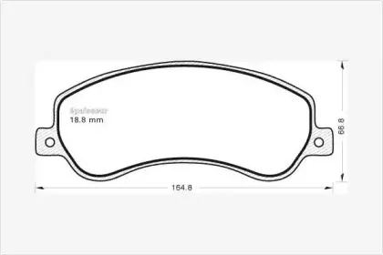 Комплект тормозных колодок, дисковый тормоз MGA купить