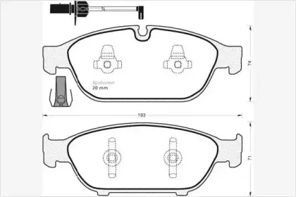 Комплект тормозных колодок, дисковый тормоз MGA купить