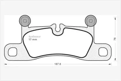 Комплект тормозных колодок, дисковый тормоз MGA купить