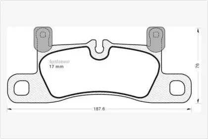 Комплект тормозных колодок, дисковый тормоз MGA купить