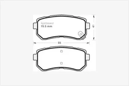 Комплект тормозных колодок, дисковый тормоз MGA купить