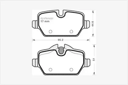 Комплект тормозных колодок, дисковый тормоз MGA купить