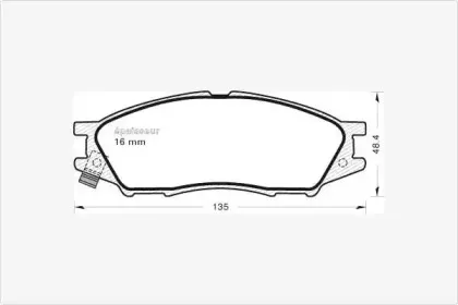 Комплект тормозных колодок, дисковый тормоз MGA купить