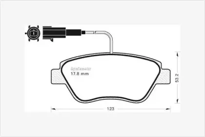 Комплект тормозных колодок, дисковый тормоз MGA купить