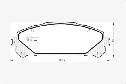 Комплект тормозных колодок, дисковый тормоз MGA купить