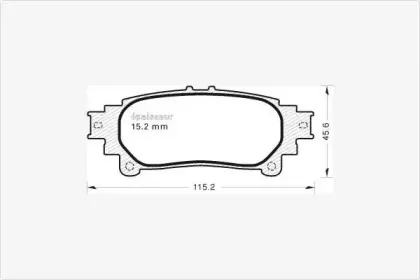 Комплект тормозных колодок, дисковый тормоз MGA купить