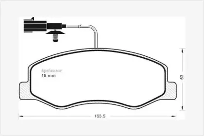 Комплект тормозных колодок, дисковый тормоз MGA купить