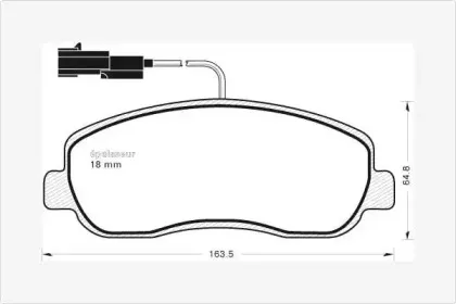 Комплект тормозных колодок, дисковый тормоз MGA купить