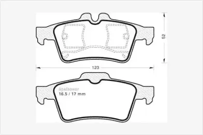 Комплект тормозных колодок, дисковый тормоз MGA купить