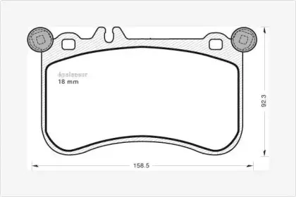 Комплект тормозных колодок, дисковый тормоз MGA купить
