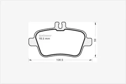 Комплект тормозных колодок, дисковый тормоз MGA купить