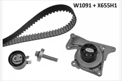 Водяной насос + комплект зубчатого ремня MGA купить