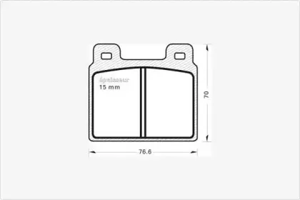 Комплект тормозных колодок, дисковый тормоз MGA купить