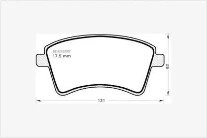 Комплект тормозных колодок, дисковый тормоз MGA купить