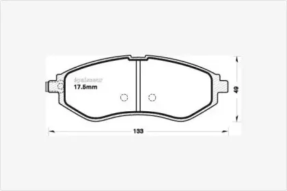 Комплект тормозных колодок, дисковый тормоз MGA купить