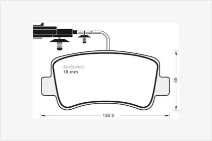 Комплект тормозных колодок, дисковый тормоз MGA купить