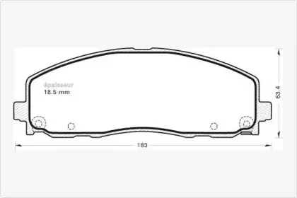 Комплект тормозных колодок, дисковый тормоз MGA купить